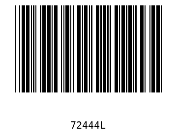 Bar code, type 39 72444