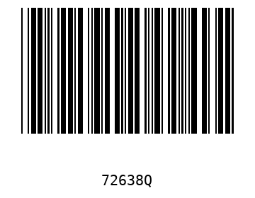 Bar code, type 39 72638