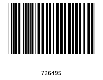Bar code, type 39 72649
