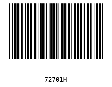 Bar code, type 39 72701