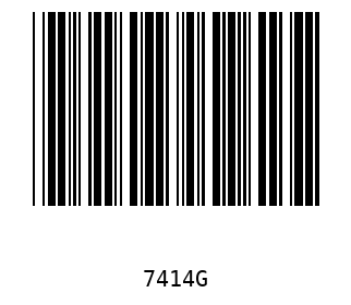 Bar code, type 39 7414