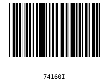 Bar code, type 39 74160