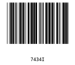 Bar code, type 39 7434
