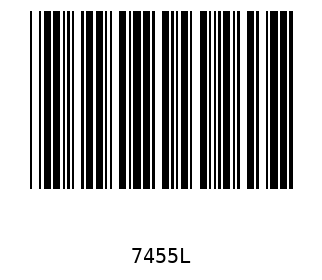 Bar code, type 39 7455