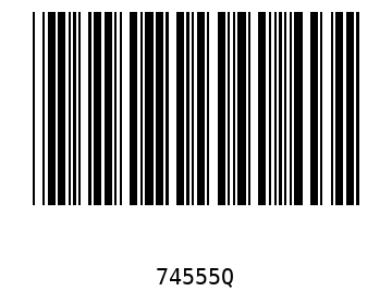 Bar code, type 39 74555