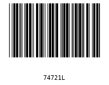 Bar code, type 39 74721