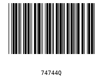 Bar code, type 39 74744