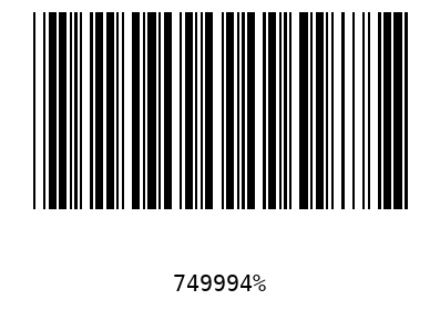 Bar code, type 39 749994