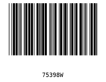 Bar code, type 39 75398