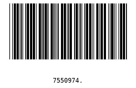 Bar code, type 39 7550974