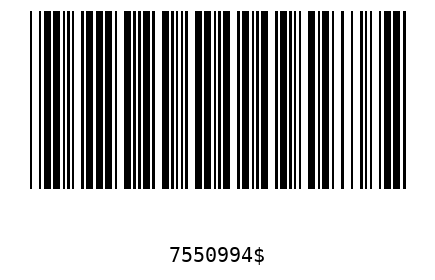 Bar code, type 39 7550994