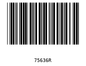 Bar code, type 39 75636