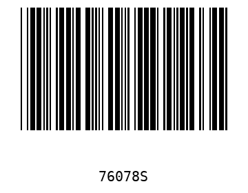 Bar code, type 39 76078