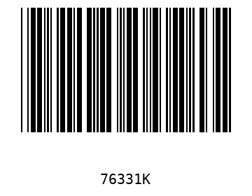 Bar code, type 39 76331