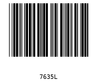 Bar code, type 39 7635