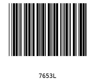 Bar code, type 39 7653