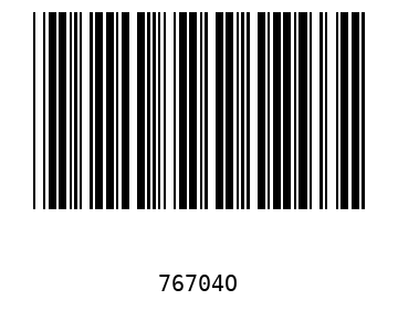 Bar code, type 39 76704