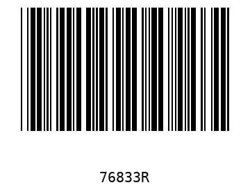 Bar code, type 39 76833