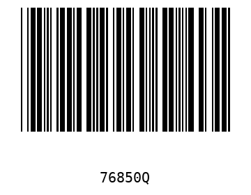 Bar code, type 39 76850