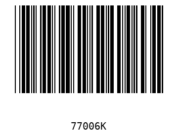 Bar code, type 39 77006