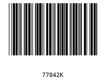 Bar code, type 39 77042