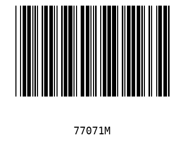 Bar code, type 39 77071