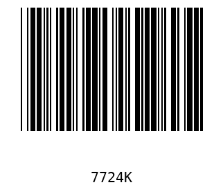 Bar code, type 39 7724