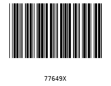 Bar code, type 39 77649