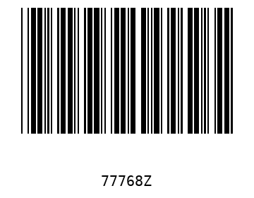 Bar code, type 39 77768