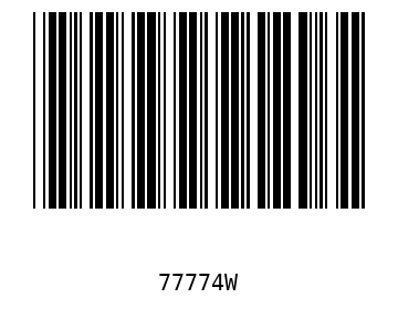 Bar code, type 39 77774