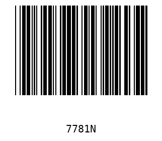 Bar code, type 39 7781