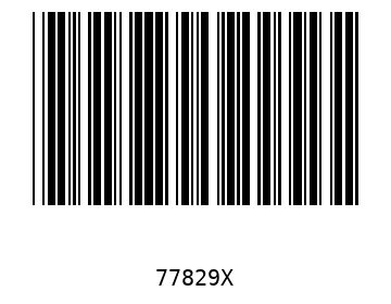 Bar code, type 39 77829