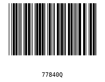 Bar code, type 39 77840