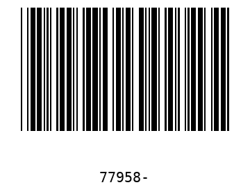 Bar code, type 39 77958