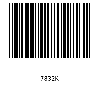 Bar code, type 39 7832