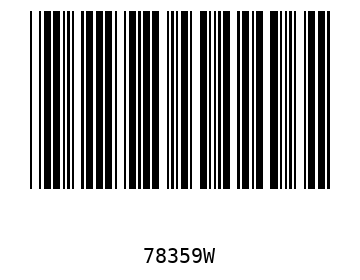 Bar code, type 39 78359