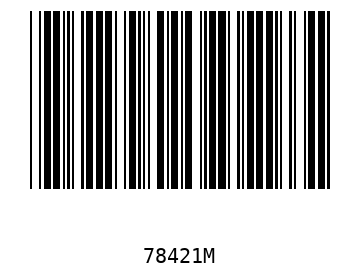 Bar code, type 39 78421