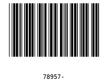 Bar code, type 39 78957