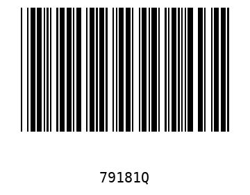 Bar code, type 39 79181