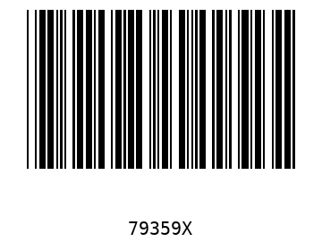 Bar code, type 39 79359