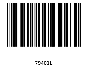 Bar code, type 39 79401