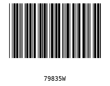 Bar code, type 39 79835