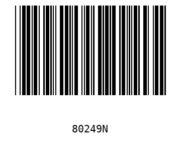 Bar code, type 39 80249