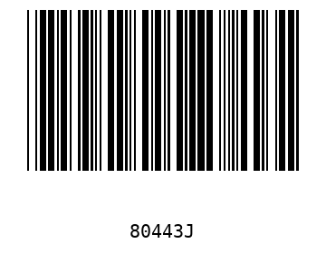Bar code, type 39 80443