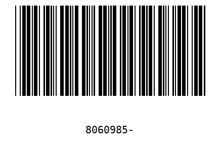 Bar code, type 39 8060985