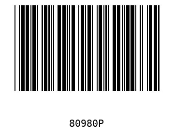 Bar code, type 39 80980