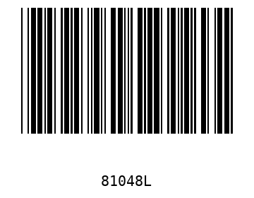 Bar code, type 39 81048