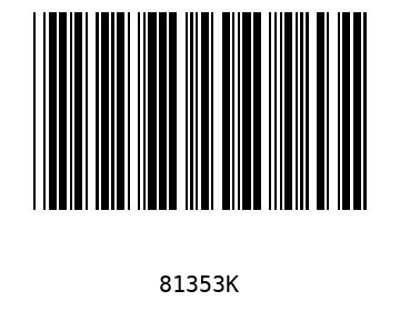 Bar code, type 39 81353