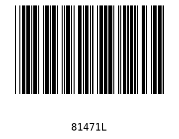Bar code, type 39 81471