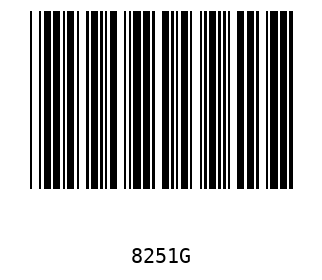 Bar code, type 39 8251